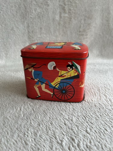 Vintage vibrant biscuit tin - vintage,