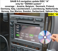 Saab 9-5 Sat Nav DVD Map