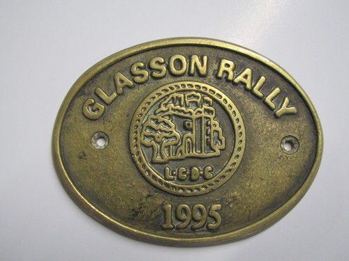 Canal boat brass plaque - canal,