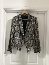 Women's Zara Grey Snake Print
