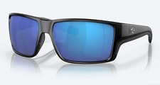 Costa Del Mar Reefton Pro Matte Black / Blue Mirror Polarized Glass 580G - NEW
