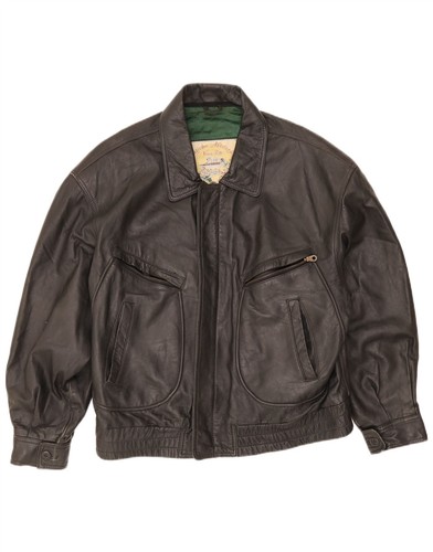 Vintage mens leather - mens, jacket