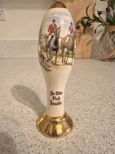 Vintage ceramic pub beer pump - vintage,