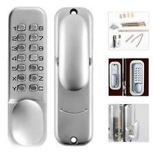 Digit Digital Code Door Lock Push Button Resettable Mechanical Combination UK