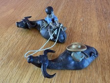 Vintage Pair Shiwan Mudman Boy