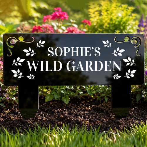 Personalised wild garden sign - personalised,