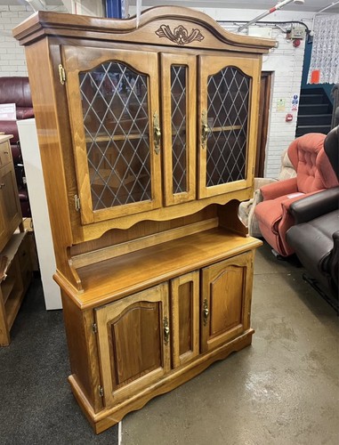 Solid oak welsh dresser - solid,