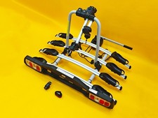 Cycle Carrier 4 Bikes Towball Mounted 60kg Car Rear Tow Bar Ball Tilting Rack UK