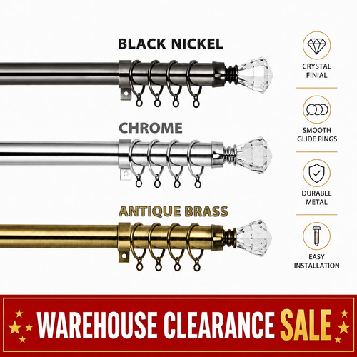 Crystal extendable curtain - extendable,