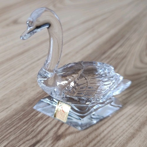 Vintage lead crystal swan - vintage,