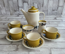 Vintage 1960 STAVANGERFLINT Norway pottery coffee pot Set