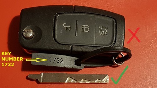 Remote key blade for - remote, ford