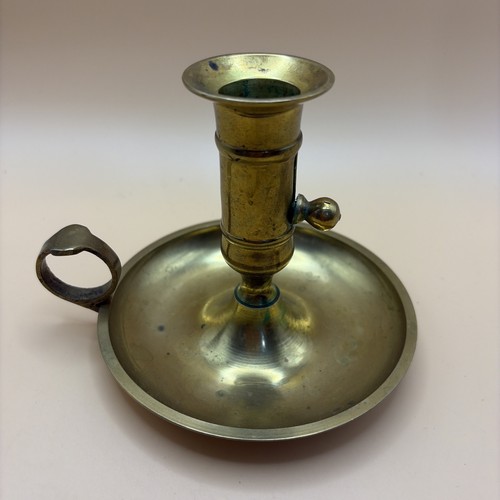 Vintage brass chamberstick - vintage,
