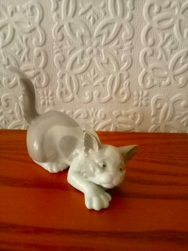 Lladro figurine attentive - lladro, cat