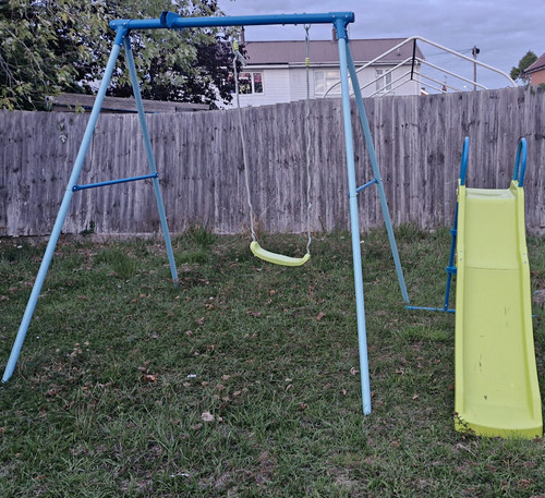 Kids garden swing and slide - garden,