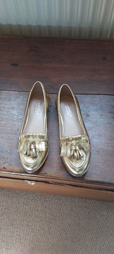 Carvela gold leather loafer - carvela,