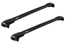 Thule Roof Rack Edge Raised Rail WingBar Edge Black for Peugeot 307 SW Estate