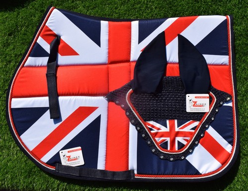 Union jack flag saddle - union,