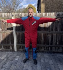 Aero Roadcrafter Motorbike Suit - Red / Blue