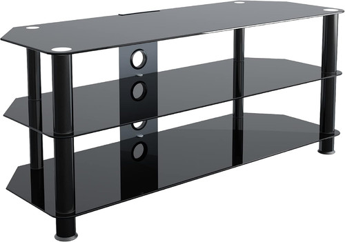 King black glass stand - tv,