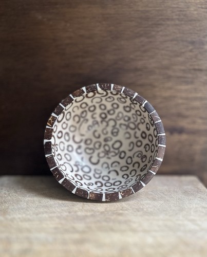 Coconut cinnamon resin bowl - coconut,