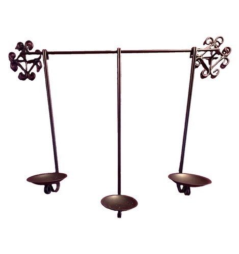 Vintage wrought iron wall - iron,