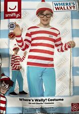 Smiffys Where's Wally? Deluxe Costume Red Stripes Boy Book Week Boys M 7-9 years