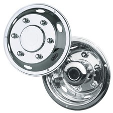 1 x 4 17.5" Leyland DAF extra deep deluxe wheel liners trims hub caps 