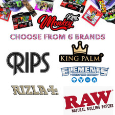 King Size Rolling Papers | King Palm, RAW, Monkey King, Elements, Rips and Rizla