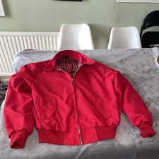 Harrington Red Jacket Made in England, Size Large