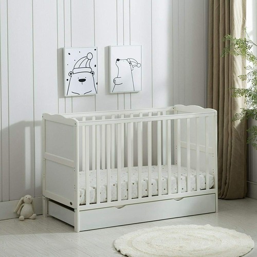 Wooden baby cot - wooden,
