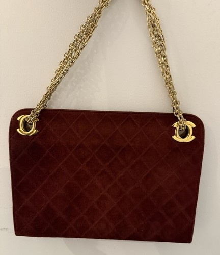 Chanel matelasse suede leather - chanel,
