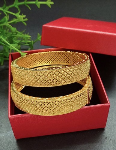 24k gold plated indian bangles - plated,