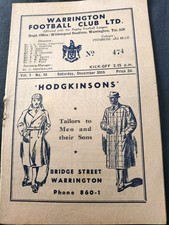 VINTAGE RUGBY LEAGUE PROGRAMME