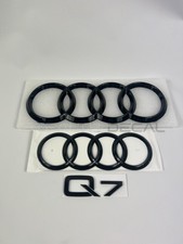 Audi Q7 GLOSS BLACK BADGE SET