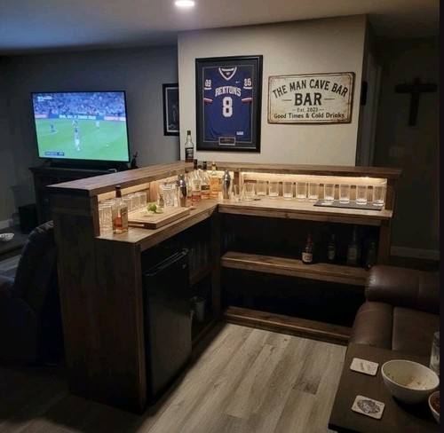 Handcrafted shaped home - home, bar