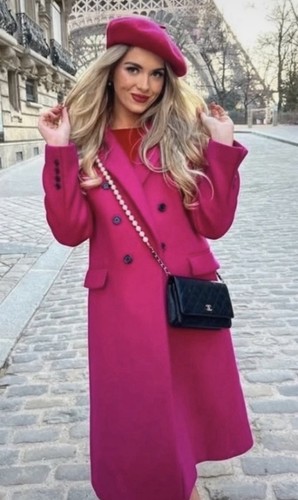 Zara fuchsia coat size - coat, no