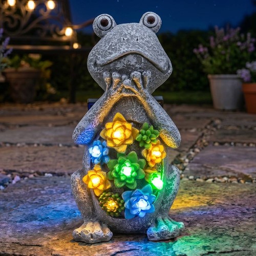 Frog garden solar - frog,