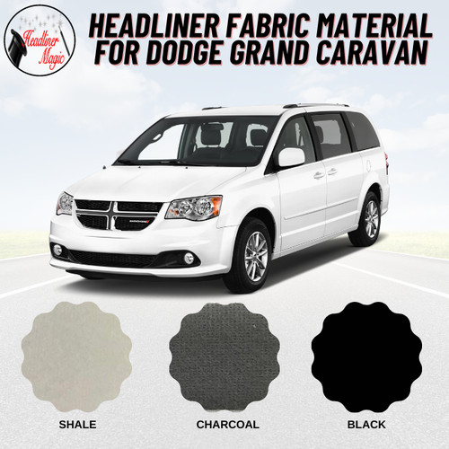 Headliner material fabric with - material,