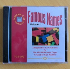 Yamaha Electone AR 100/80 Series Floppy Disk - Famous Names Volume 1