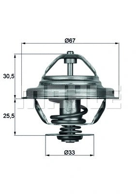 Thermostat coolant fits bmw 3 - bmw,