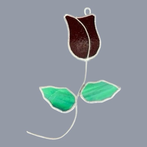 Rose homemade suncatcher - rose,
