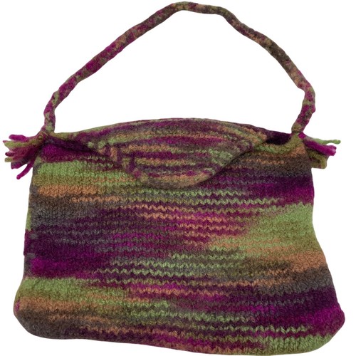 Vintage purse handmade wool - vintage,