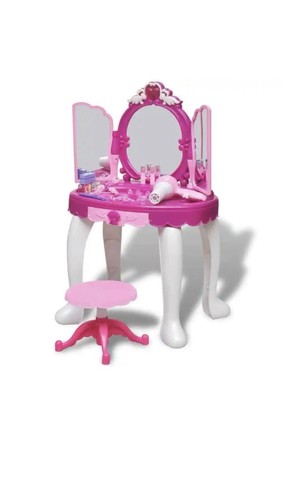 Girls pink dressing - pink, table