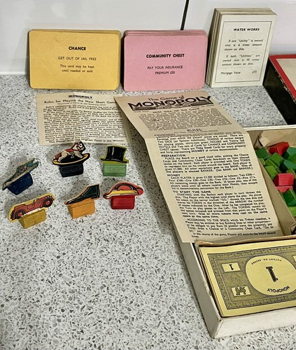 Monopoly game board c1940 - &, c1940's