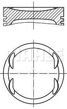 011 69 02 MAHLE Piston for