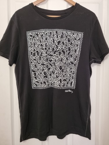 Black keith haring - black,