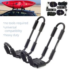 CONWY Kayak Roof Rack Universal Fixed Frame J Bars Canoe Load Carrier Car Van