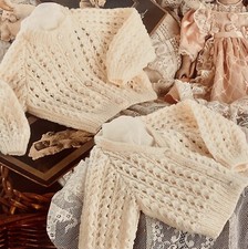 Baby Easy Knit Pattern For Cardigans In DK To Fit 16-22”. C44