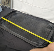 Rubber Boot Tray for Entryway - Water Resistant Shoe Trays- Black